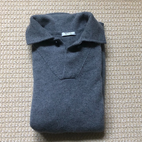 N.PEAL CASHMERE POLO SWEATER XL - Picture 1 of 7